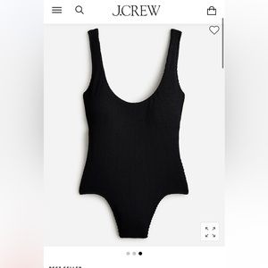 JCrew Scrunchie one-piece swimsuit